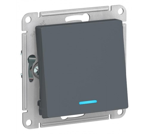 AtlasDesign Грифель Переключатель 1-клавишный с подсветкой, сх.6а, 10АХ, механизм  ATN000763  SE