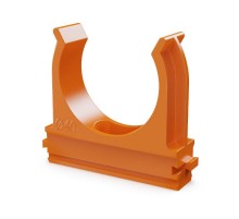 Крепёж-клипса для труб АБС-пластик оранжевая д40 (15шт/300шт уп/кор)  PR13.0106  Промрукав