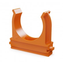 Крепёж-клипса для труб АБС-пластик оранжевая д40 (15шт/300шт уп/кор)  PR13.0106  Промрукав