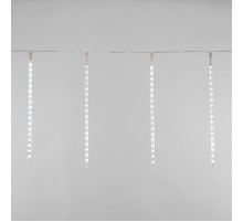 Гирлянда "Тающие сосульки" светодиодная, 8шт х 50см, шаг 40см, 24 В (с трансформатором) белые светодиоды  256-313-6  NEON-NIGHT