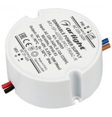 Блок питания ARJ-SP-40250-PFC-TRIAC-R (10W, 27-40V, 250mA) (Arlight, IP44 Пластик, 5 лет)  040959  Arlight