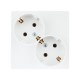Simon 24 Белый Розетка 2х2К+З Schuko   2450459-030  Simon