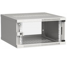 Шкаф LINEA WE 6U 600x600мм дверь стекло серый  LWE3-06U66-GF  ITK