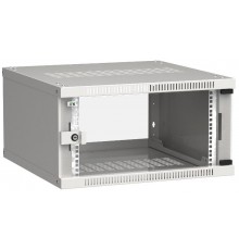 Шкаф LINEA WE 6U 600x600мм дверь стекло серый  LWE3-06U66-GF  ITK