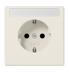 Штепсельная розетка SCHUKO 16A, 250V~ с полем для надписи; слоновая кость  LS1520NA  Jung