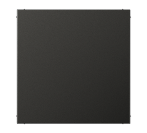 Крышка без отверстий, фиксация защёлкиванием, для произвольных вырезов (либо использование в качестве заглушки), возможно IP44; металл; антрацит; Alum