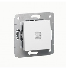 Cariva DIY Выключатель с подсв. 10 А, белый  695931  Legrand