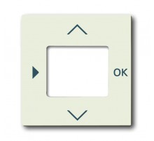 ABB Basic 55 Шале (белый) Накладка для терморегулятора (мех. 1098 U, 1098 UF)  6430-0-0394   2CKA006430A0394  ABB