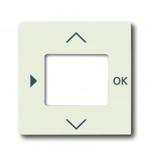 ABB Basic 55 Шале (белый) Накладка для терморегулятора (мех. 1098 U, 1098 UF)  6430-0-0394   2CKA006430A0394  ABB