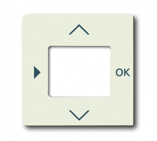 ABB Basic 55 Шале (белый) Накладка для терморегулятора (мех. 1098 U, 1098 UF)  6430-0-0394   2CKA006430A0394  ABB