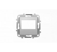 Накладка для механизма цифрового FM-радио арт.9368 и/или механизма (блока) ДУ арт.9368.2, серия SKY, цвет нержавеющая сталь2CLA856800A1401 ABB