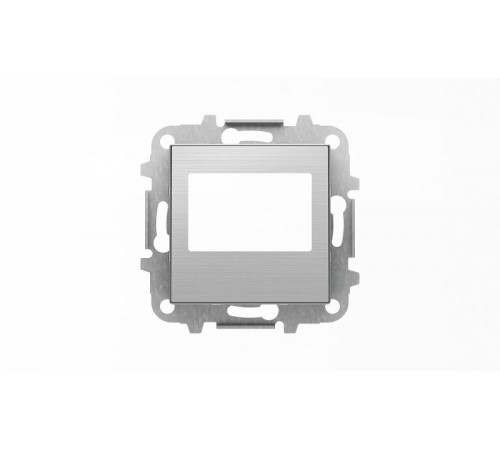 Накладка для механизма цифрового FM-радио арт.9368 и/или механизма (блока) ДУ арт.9368.2, серия SKY, цвет нержавеющая сталь2CLA856800A1401 ABB