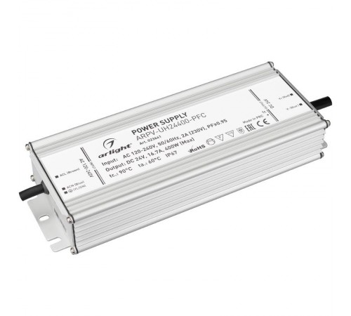 Блок питания ARPV-UH24400-PFC (24V, 16.7A, 400W)  023641  Arlight