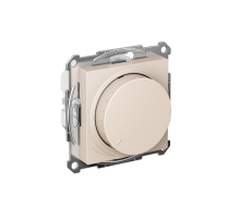 AtlasDesign Бежевый Светорегулятор (диммер) поворотно-нажимной LED RC 400Вт механизм  ATN000223  SE