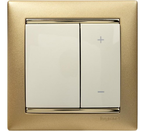 Valena Сл. кость Светорегулятор нажимной 40-600W для л/н и обмоточных т-ров  774174  Legrand