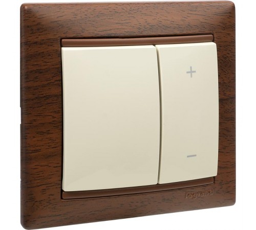 Valena Сл. кость Светорегулятор нажимной 40-600W для л/н и обмоточных т-ров  774174  Legrand