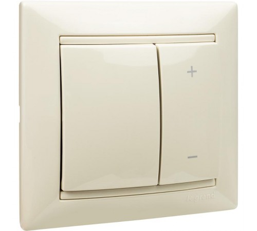 Valena Сл. кость Светорегулятор нажимной 40-600W для л/н и обмоточных т-ров  774174  Legrand