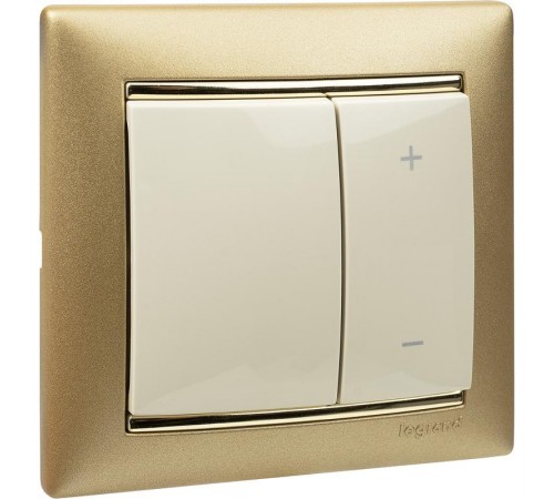 Valena Сл. кость Светорегулятор нажимной 40-600W для л/н и обмоточных т-ров  774174  Legrand