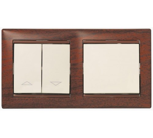 Valena Тонированное дерево Рамка 2-ая гориз  770312  Legrand