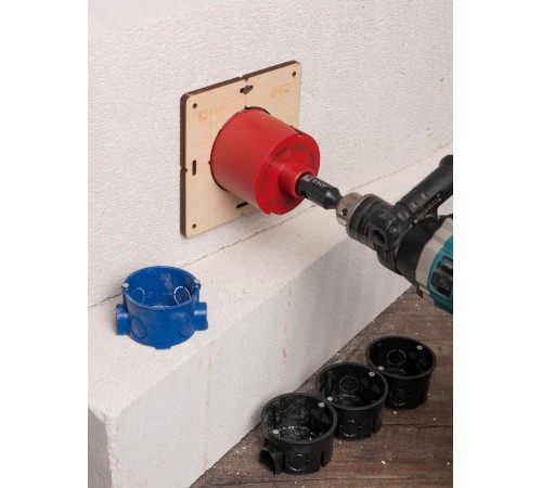 Шаблон для подрозетников c 1 отв. диам. 82 мм EKF Expert  sh-d82-1  EKF