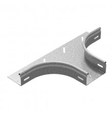 Ответвитель горизонтальный плавный универсальный 200х65, толщ. 1,0 мм, Сендзимир цинк  ОГРП-200х65-1,0-R100-СЦ  Ostec