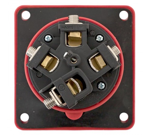 Розетка стационарная внутренняя угловая 4442 3Р+РЕ 125А 380В IP67 EKF PROxima  ps-4442-125-380  EKF