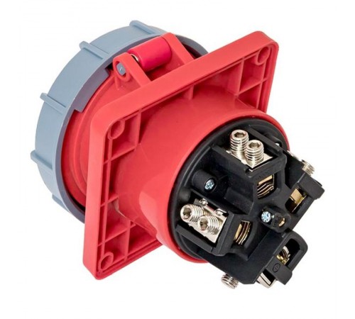 Розетка стационарная внутренняя угловая 4442 3Р+РЕ 125А 380В IP67 EKF PROxima  ps-4442-125-380  EKF