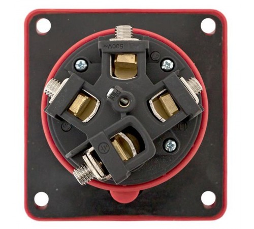 Розетка стационарная внутренняя угловая 4442 3Р+РЕ 125А 380В IP67 EKF PROxima  ps-4442-125-380  EKF