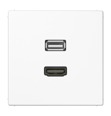 Мультимедиа разъём MALS1163WW Jung