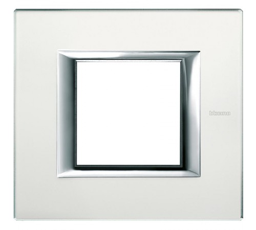 Axolute декоративные накладки прямоугольной формы, стекло, цвет матовое стекло, на 2 модуля  HA4802VSA  Legrand