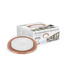 Светильник точечный встраиваемый под лампу Tablet GX008 Бронза, GX53  GX008  Gauss