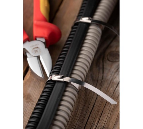 Хомут AISI 304 из нержавеющей стали, 4.6x125 (100 шт.) FlexLock PROximaplc-fl-tss-304-4.6x125EKF