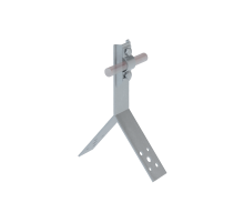 Коньковый держатель болтовой для прутка  5-10 мм H80 мм  KDB-H80-D5-10  КМ-профиль