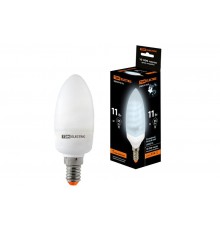Лампа энергосберегающая КЛЛ 11Вт E14 840 cвеча С (mini)  SQ0323-0135  TDM
