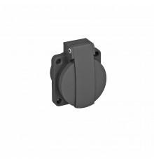 Розетка силовая 0° с крышкой, IP44, 16А, 250В (для блока питания VH 50x61 мм) черная. Тип: ASD-D0 SW  6109873  OBO Bettermann