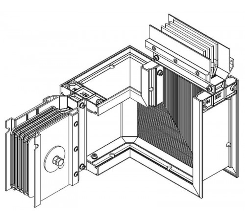 Секция Z прав. вверх 3200А Al 3L+N+PER IP55 тран. IEK  LB-3200A4-35-F-ZRU  IEK