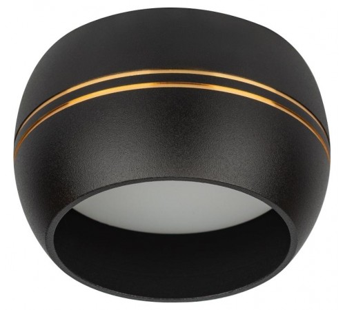 Светильник накладной подсветка OL13 GX53 BK/GD под лампу Gx53, алюминий, цвет черный/золото (40/1440)  Б0049036  ЭРА
