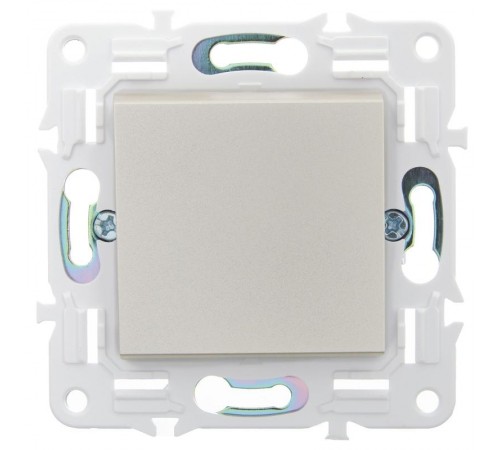 SKANDY Выключатель 1-клавишный 10А SK-V01Sh шампань  SK-V10-0-10-K37  IEK