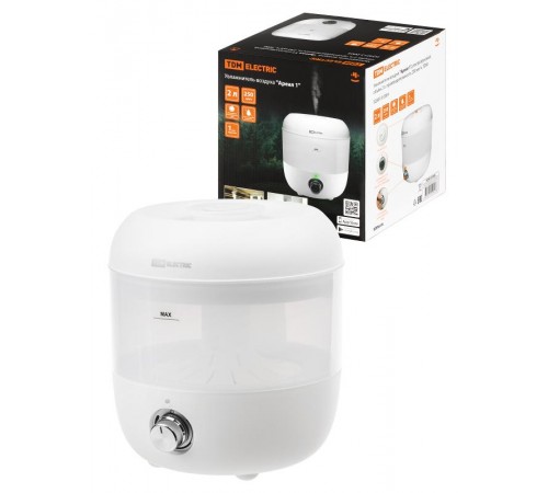 Увлажнитель воздуха "Ареал 1", ультразвуковой, объём 2 л, производительность 250 мл/ч,  SQ4013-0004  TDM