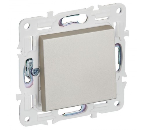 SKANDY Выключатель 1-клавишный 10А SK-V01Sh шампань  SK-V10-0-10-K37  IEK