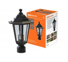 Светильник садово-парковый ЛТУ 6100-03 100Вт ЛН/КЛЛ/LED Е27 IP33 черный шестигранник  SQ0330-0008  TDM