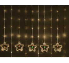 Гирлянда  95 012 NGF-D035-01 (бахрома звезды и фигурки WW 3*0.6м IP20)  95012  Navigator