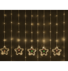 Гирлянда  95 012 NGF-D035-01 (бахрома звезды и фигурки WW 3*0.6м IP20)  95012  Navigator