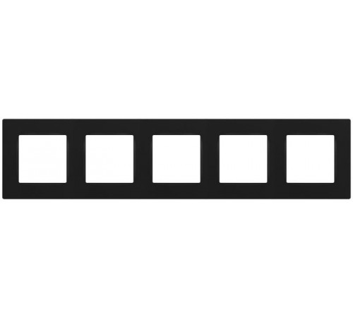Рамка для розеток и выключателей  Серия 12 12-5205-05 на 5 постов, Классик, антрацит  Б0067755  ЭРА