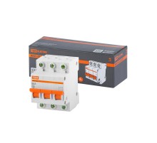 Выключатель автоматический трехполюсный ВА47-63 3Р 63А 4,5кА х-ка B  SQ0218-0061  TDM