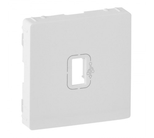 Valena LIFE Белый Розетка USB 3.0 с подключенным кабелем 15см и разьемом (с лицевой панелью)  754750  Legrand