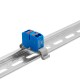 Блок распределительный, зажим push-in, 4 точки подключения 2,5 кв.мм, синий  DTP1-004-04SPUB  DKC