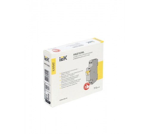 Выключатель автоматический дифференциального тока АВДТ32МL В10 30мА KARAT  MVD12-1-010-B-030  IEK