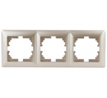 4-503-04 Intro Рамка на 3 поста, СУ, Solo, шампань  Б0043420  Intro