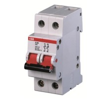Рубильник 2 пол. E202r 125A рычаг красный  2CDE282001R0125  ABB